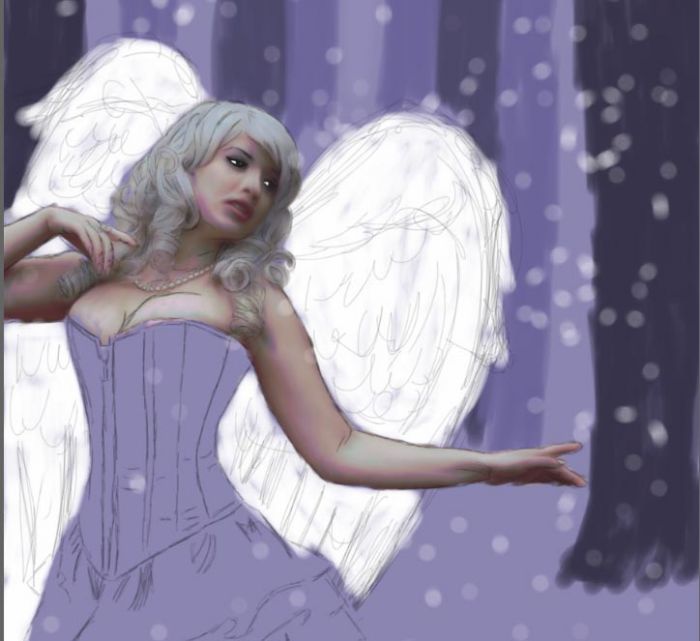 snow angel by Stacy Tucker