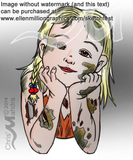 Cute zombie girl by Mahdra