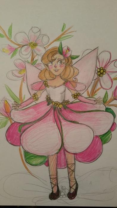 apple blossom fairy by Kathryn Reid