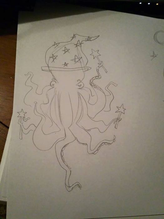 octopus wizard by Kathryn Reid