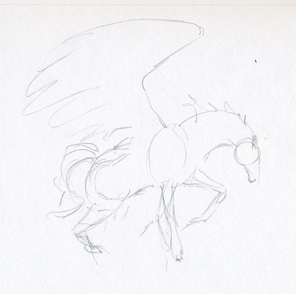 Black Pegasus by Ellen Million