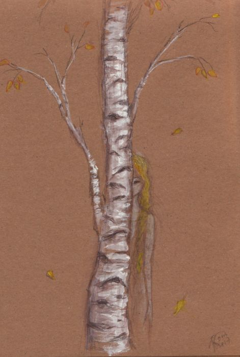 The birch sleeps by K. Romanova