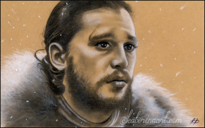 Jon Snow King of the North by katerina Koukiotis