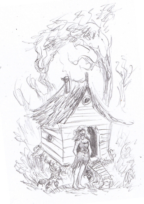 A Witch's Hut by K. Romanova