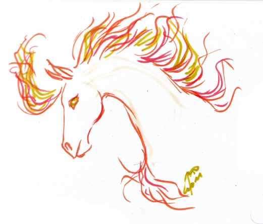 Fire Horse by K. Romanova