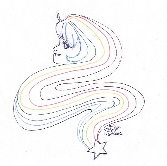 Rainbow Hair by Miss Ava