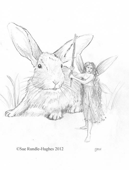 The protector of bunnies by Sue Rundle-Hughes