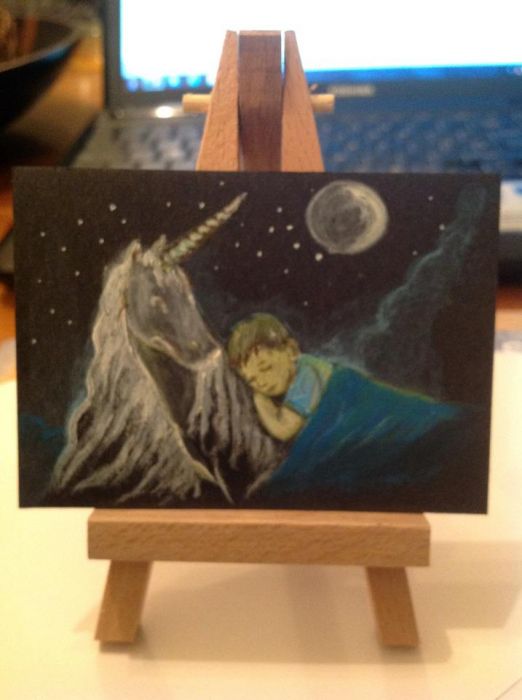 Boy Riding Unicorn