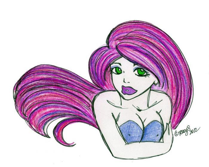 Purple Hair by Milkycat