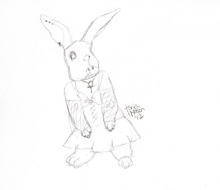 Goth Bunny by Toria Mason