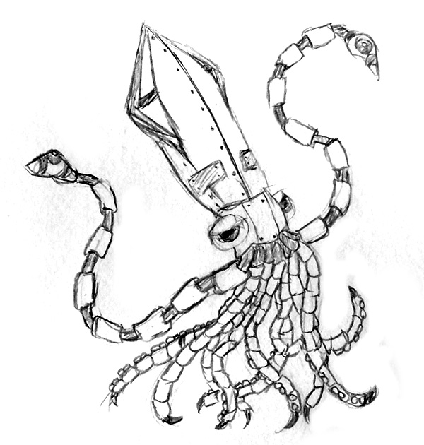Robot Squid by Becky Allen