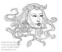 Leaves in Her Hair