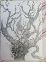Fairy in a gnarly tree