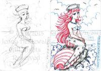 Mermaid in a Sailor hat