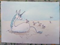 Baby unicorn and friends