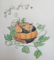 Pumpkin pin-up