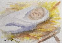 Baby in a manger