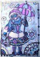 Steampunk Umbrella Lady