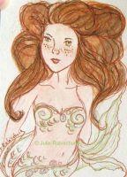 mermaid with cute freckles