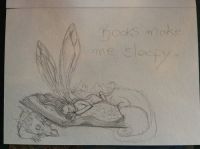 Sleepy book fairy