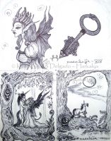 Unicorns Love Tale (II) -inked