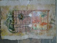 Paper Autumn open door
