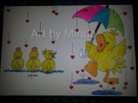 Chucky the Duck-Splashing in the Rain