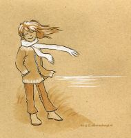 Hair in the wind
