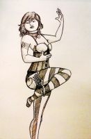 corsets and stockings and wings, oh my.