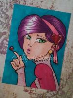 valentine girl with freckles
