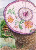 Pangolin in the Park ACEO