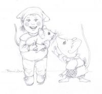 Cute Little Leprechaun with Babymouse