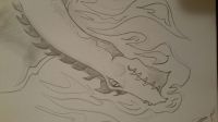fanning dragon flames