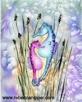 Vibrant Seahorses