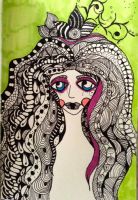 Long Zentangled Hair