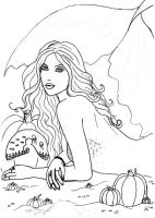 A Mermaid and her Pumpkins