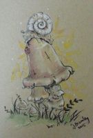 Snail & Mushroom