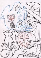 The Witch and The Haunted Pumpkin