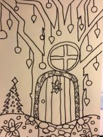 Christmas Fairy Door