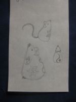 Sketchy ideas for a winter mouse