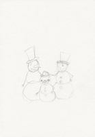 Snowman family