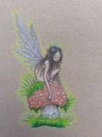 Fairy on a toadstool