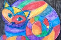 Rainbow the Calico Cat