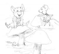 Hopping from mushroom to mushroom