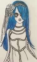 Blue haired beauty