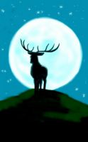 Stag of the Moon