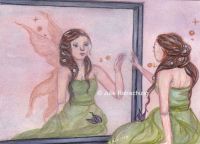 What she sees in the mirror..