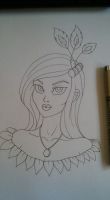 Feathers in her hair