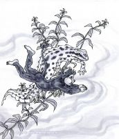 Tiny Dragon - Greyscale
