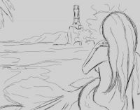 on the beach
